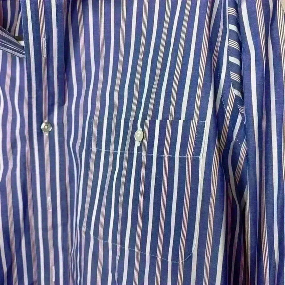 Brooks Brothers 1818 Men’s Striped Button Down - 15 1/2 x 5 - Picture 2 of 4